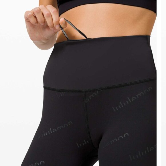 #2 Lululemon Wunder Train HR Tight 25" *Special Ed Embossed Lululemon Black - Picture 2 of 11